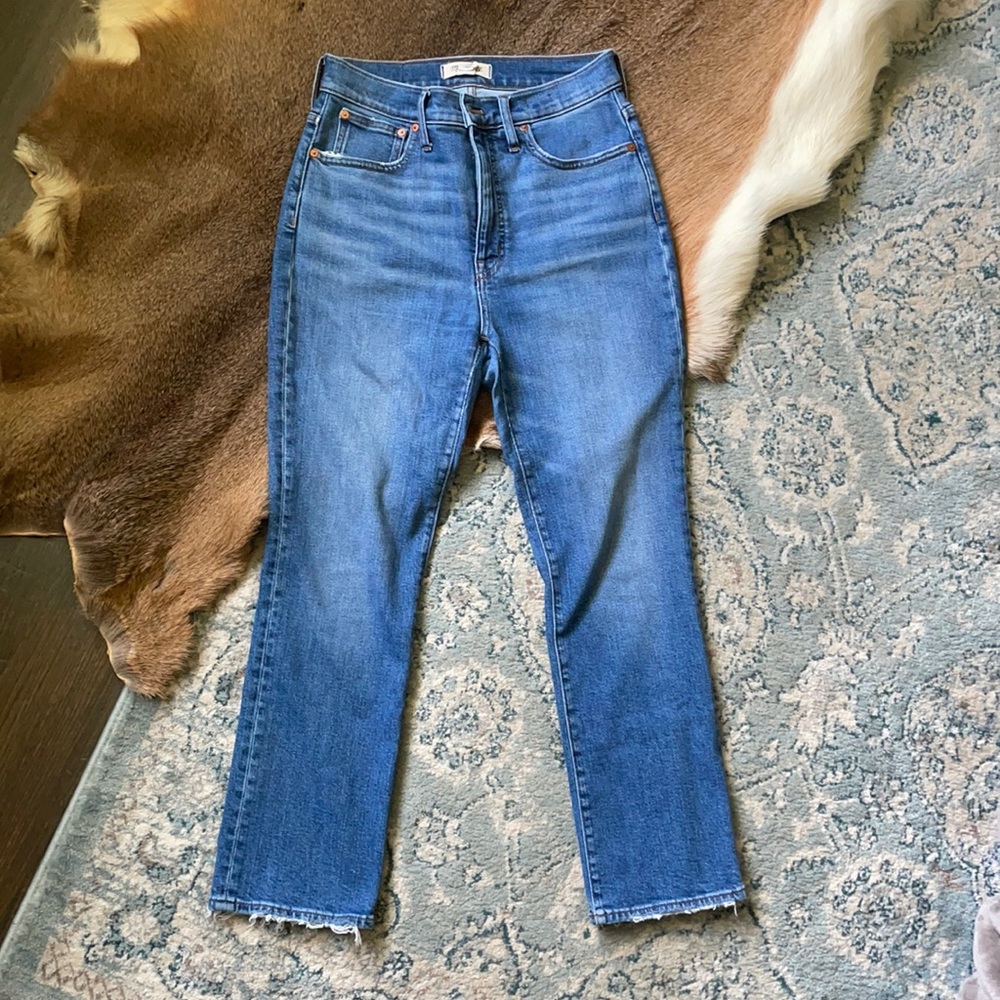 [ Madewell ] Slim Demi Boot Ankle Crop Light Wash Jeans || Size 27